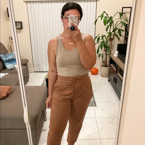 Taupe Mocha racer back bodysuit - Picture 4 of 5